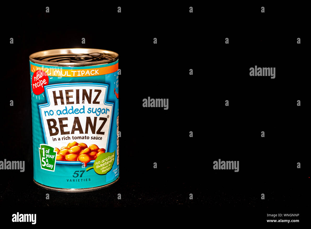 Heinz fagioli isolato Foto Stock