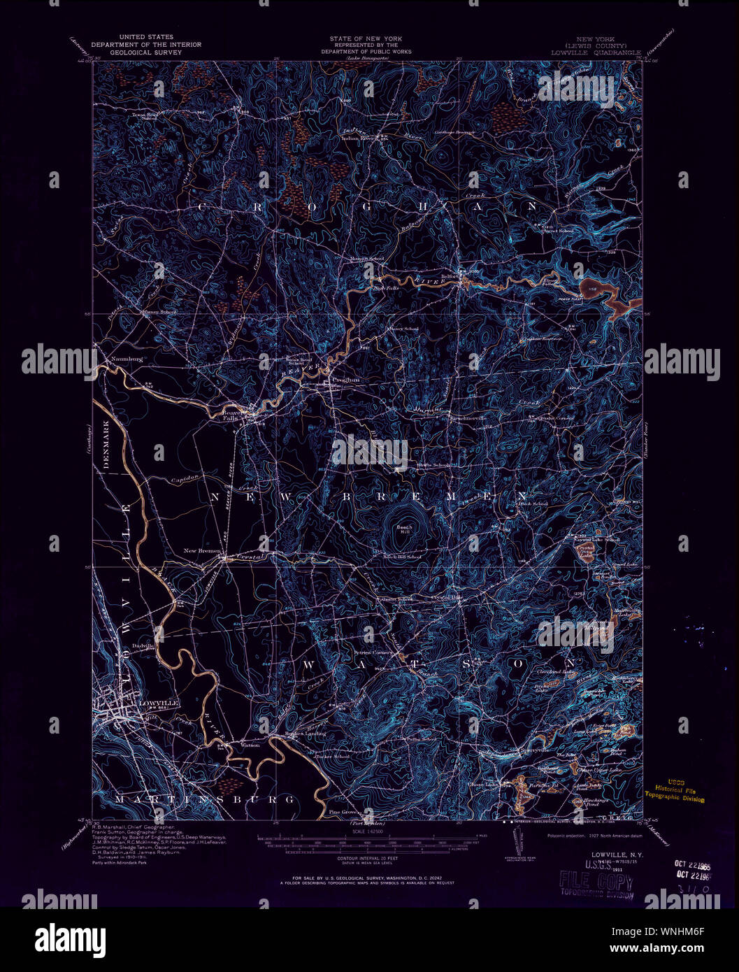 Mappa di lowville immagini e fotografie stock ad alta risoluzione Alamy