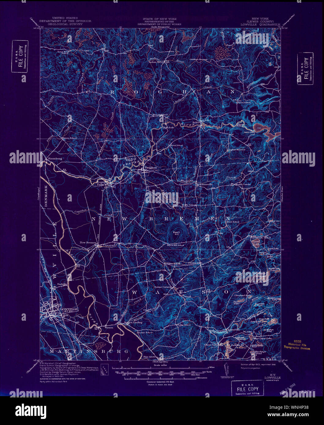 Mappa di lowville immagini e fotografie stock ad alta risoluzione Alamy