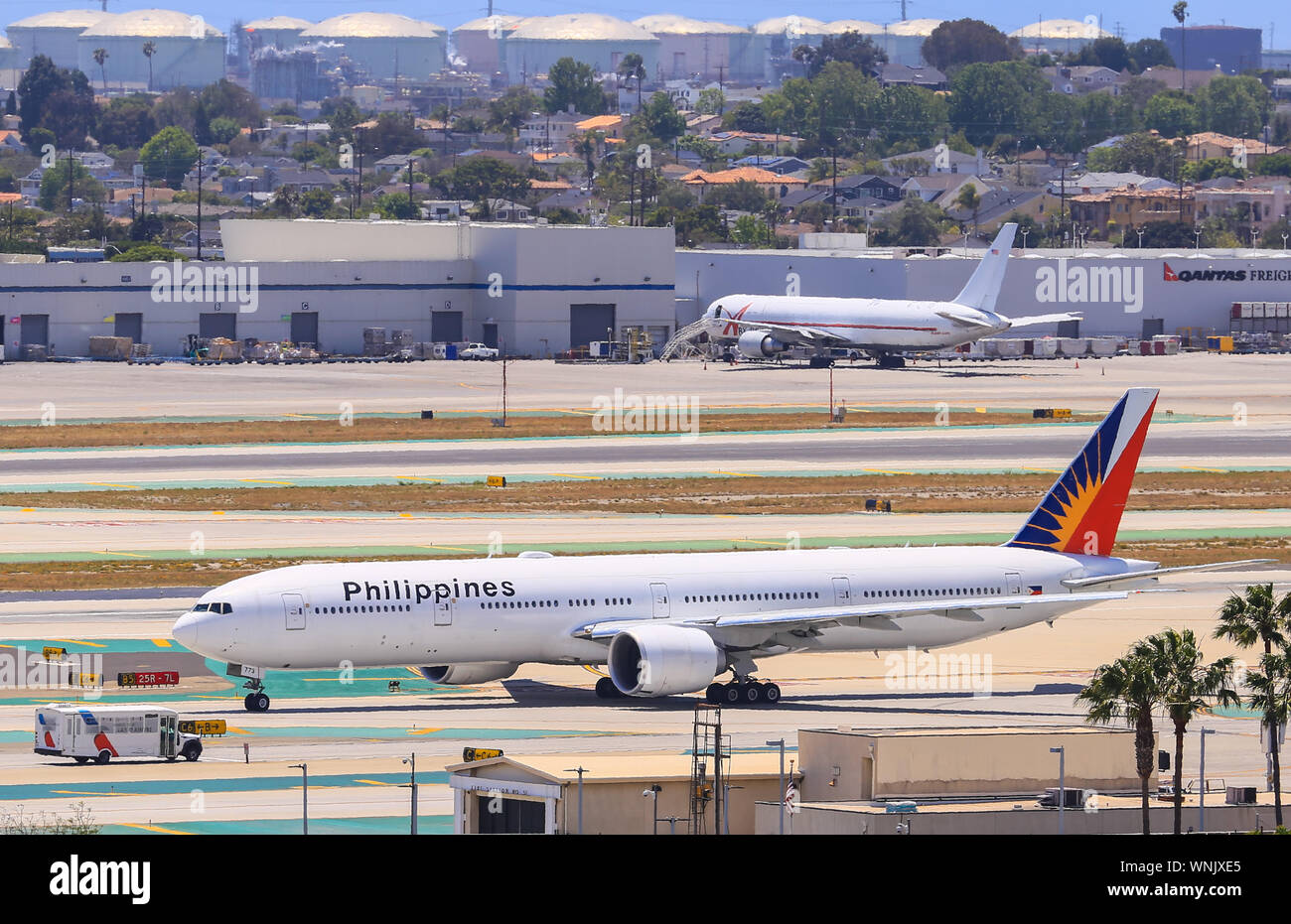 Los Angeles, California, Stati Uniti d'America - 22 Maggio 2019: un aereo delle Filippine in aeroporto presso l'Aeroporto Internazionale di Los Angeles (LAX). Foto Stock