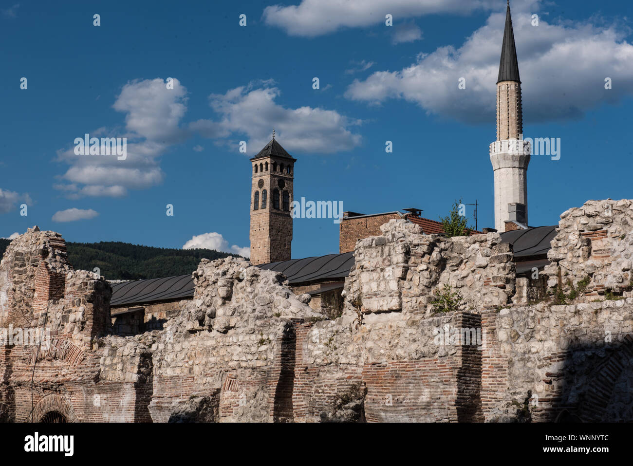 Sarajevo. vista della zona di Bazar Foto Stock
