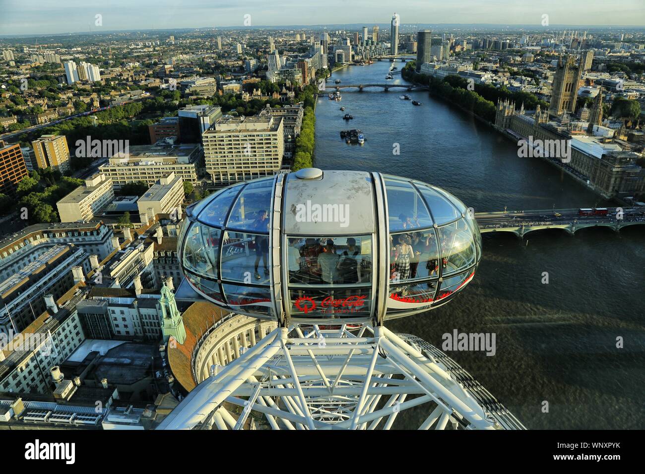 Dal London Eye Foto Stock