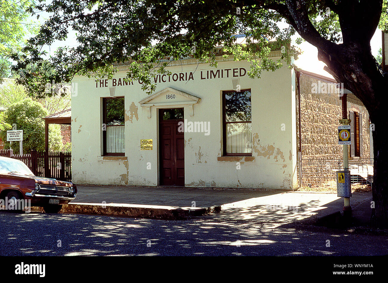 Australia: La Banca di Victoria edificio storico in Yackandandah, Victoria Foto Stock