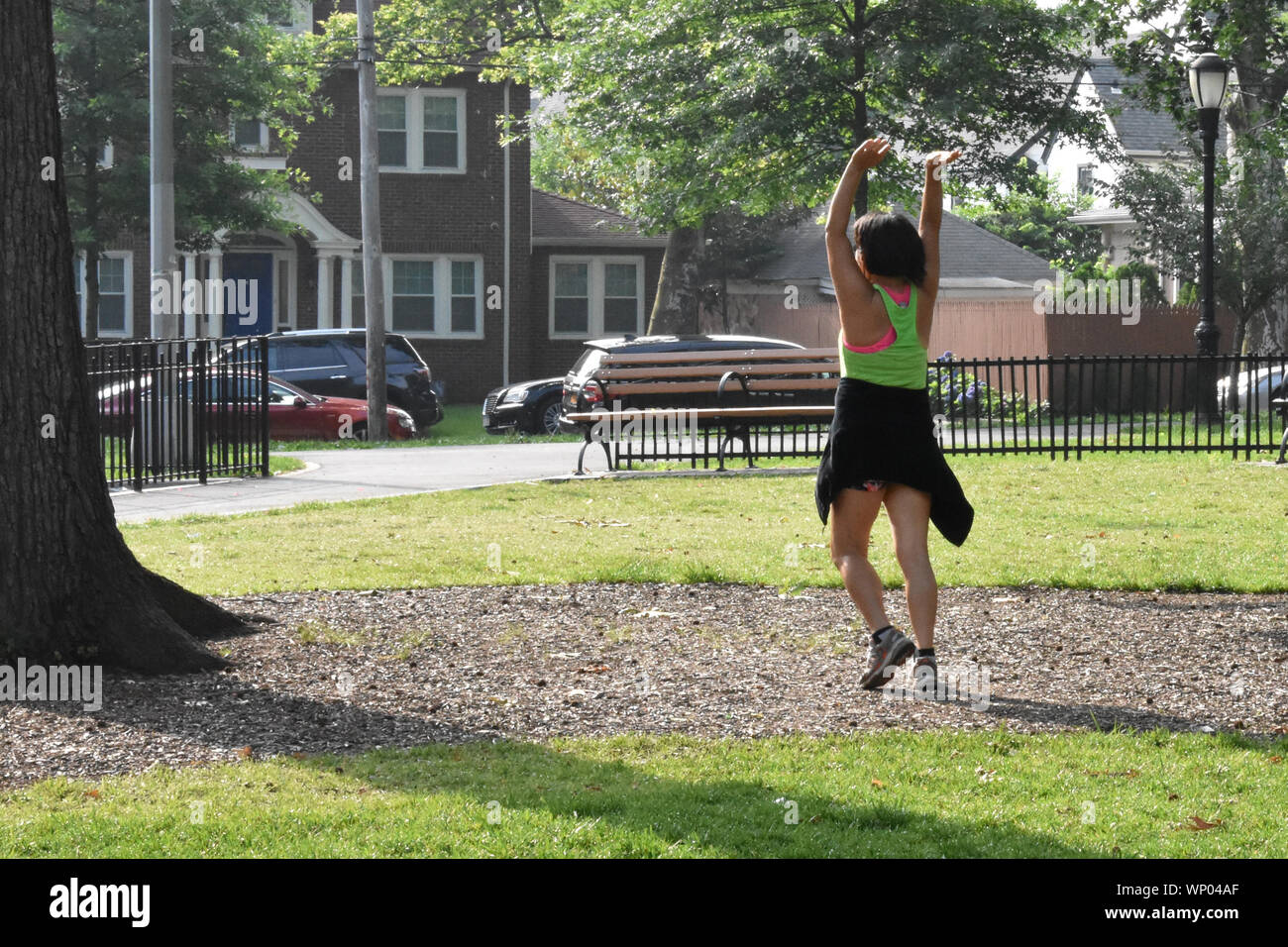 Stiro a Bowne Park Foto Stock