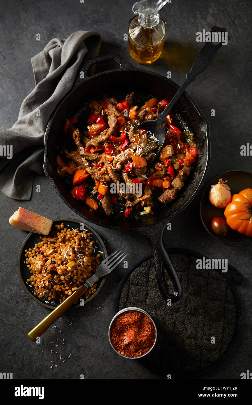 Carni bovine Stir Fry cena Foto Stock