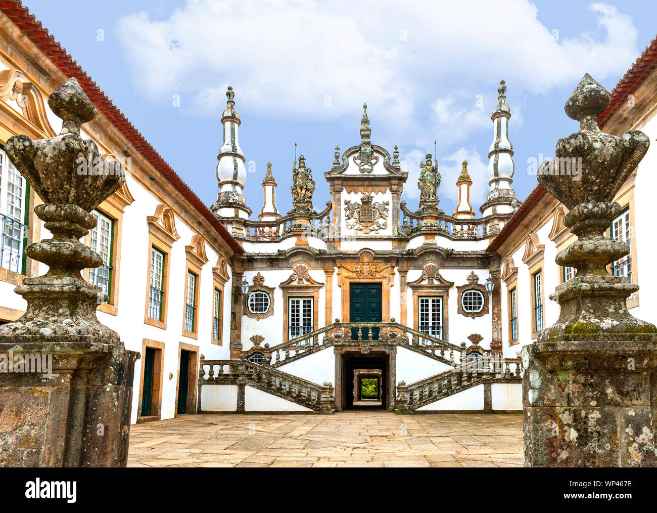 Visita al palazzo Mateus di Vila Real, Portogallo Foto Stock