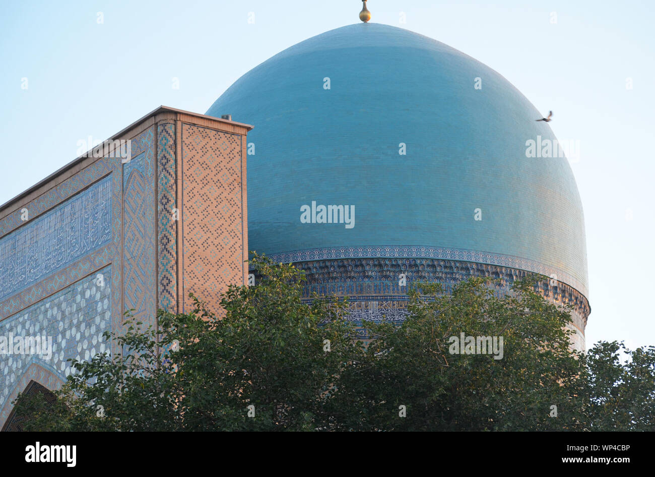 Kok Gumbaz moschea a Shakhrisabz, southeastern Uzbekistan Foto Stock