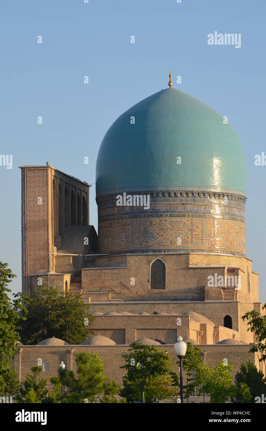 Kok Gumbaz moschea a Shakhrisabz, southeastern Uzbekistan Foto Stock