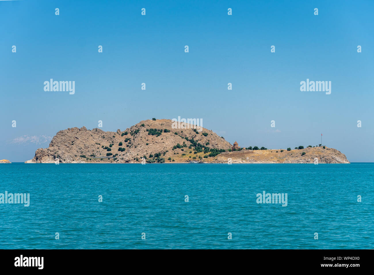 Visitando la Cattedrale della Santa Croce, Aghtamar in Van, Turchia Foto Stock