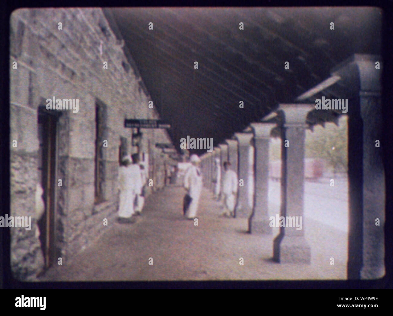 Joseph G. Pangborn sulla stazione ferroviaria platform Foto Stock
