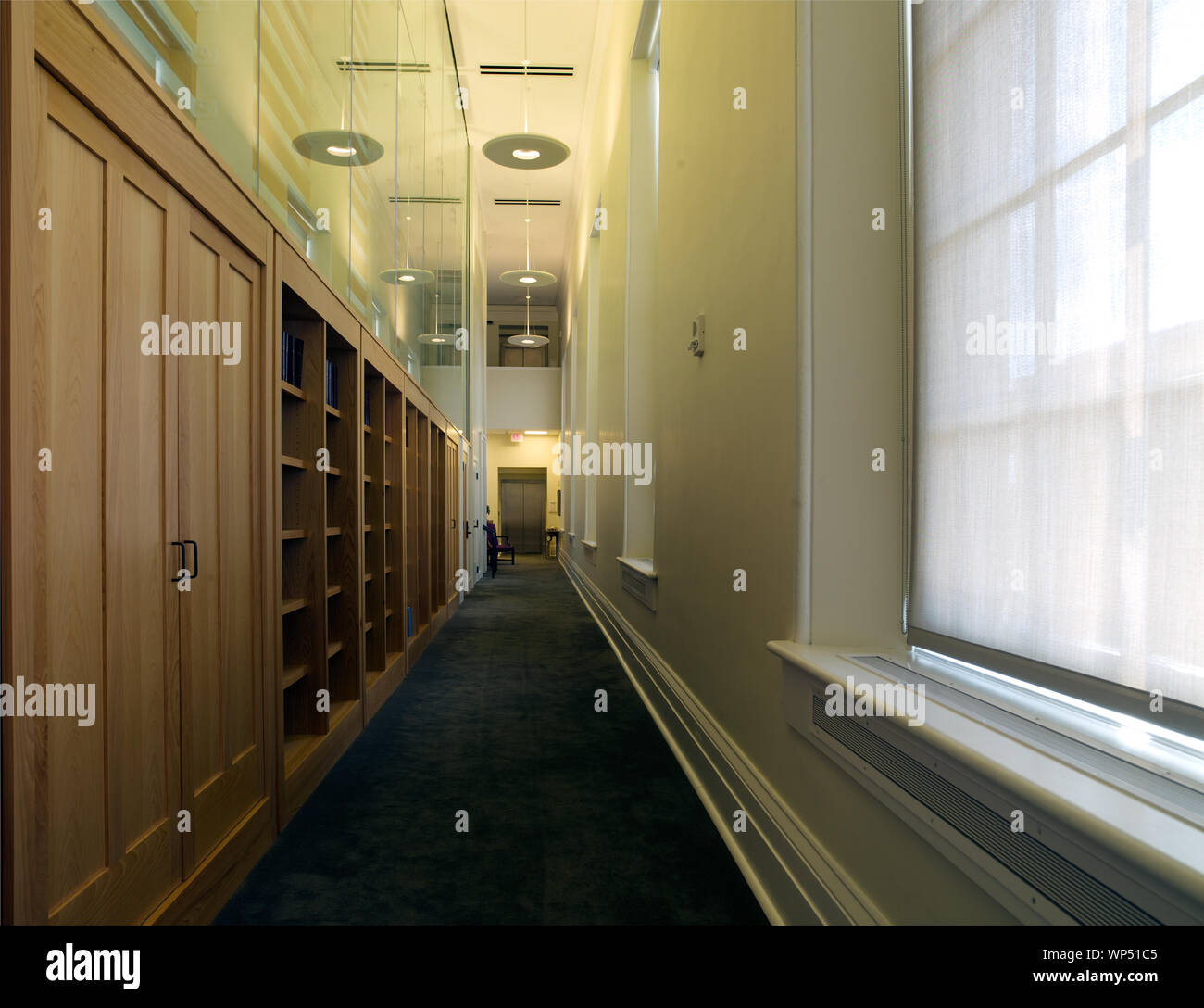 Giudici corridoio, U.S. Courthouse, Natchez, Mississippi Foto Stock