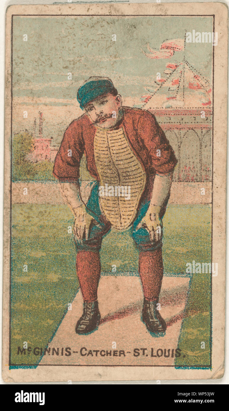 Jumbo McGinnis, St. Louis Browns, baseball card ritratto Foto Stock