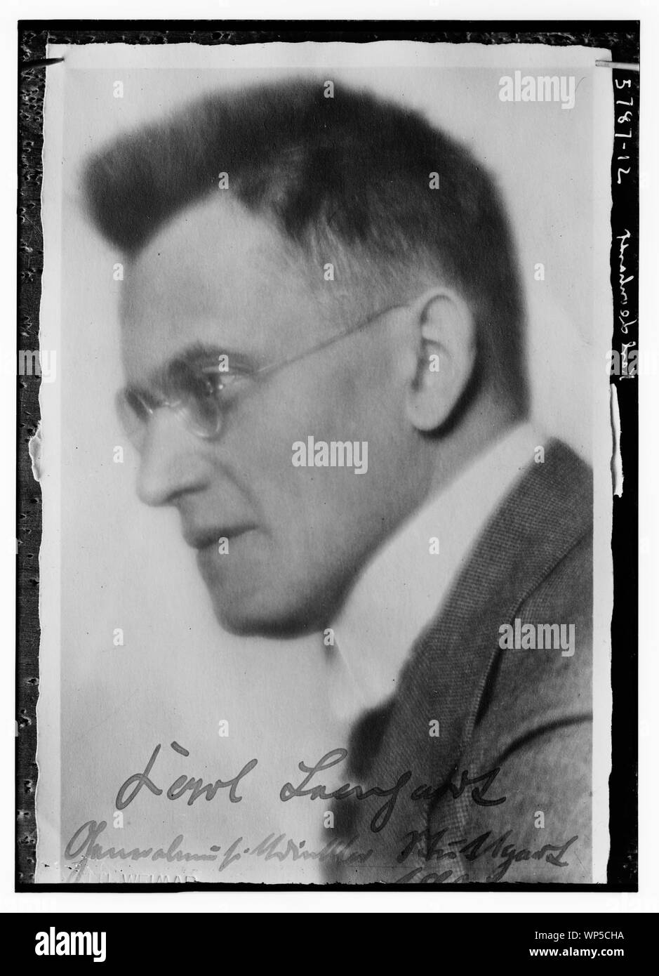 Karl Leonhardt Foto Stock