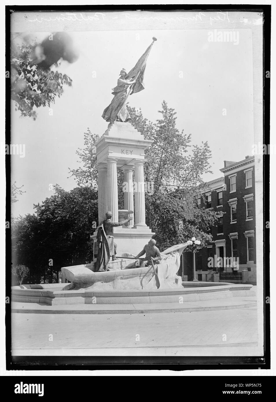 Chiave, Francis Scott. Monumento a chiave a Baltimora; Foto Stock