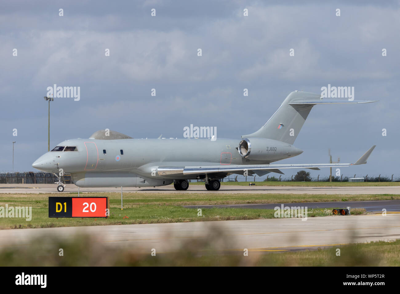 Sentinal R.1 missione pronti e in attesa di decollo a RAF Waddington il 4 settembre 2019. Foto Stock Sentinal R.1 missione pronti e in attesa di decollo a RAF Waddington il 4 settembre 2019. Foto Stock