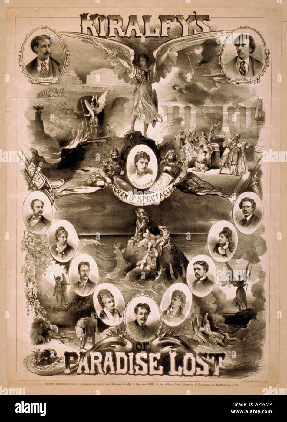 Kiralfy del grandioso spettacolo di Paradiso perduto Foto Stock
