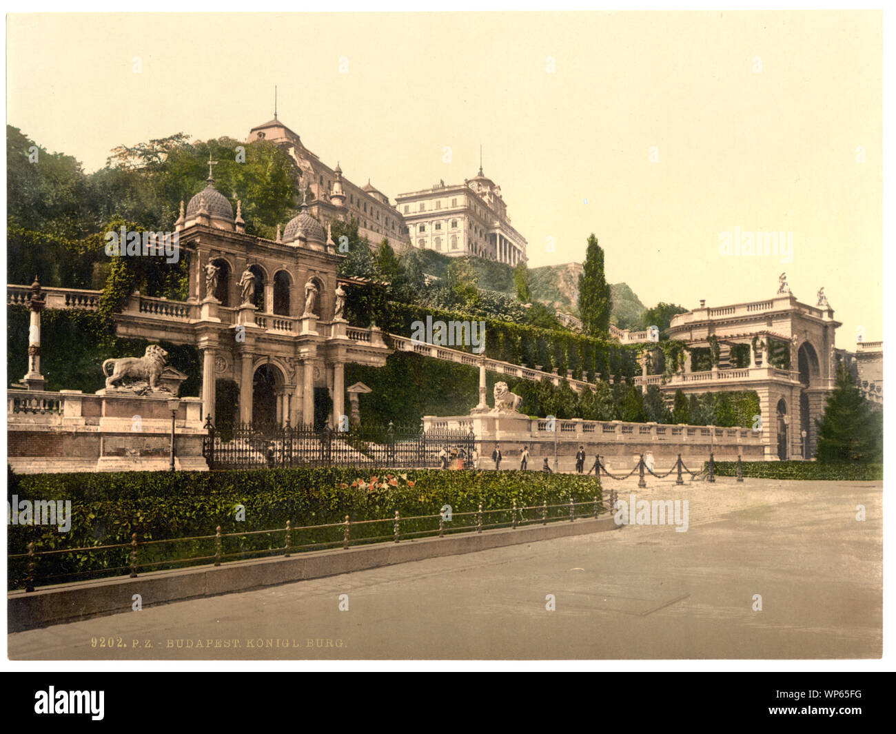 Königl Burg [sic], Budapest; titolo preso dalla voce.; stampa n. 9202.; fa parte di: viste dell'Impero Austro-ungarico nella stampa Photochrom collection.; Foto Stock