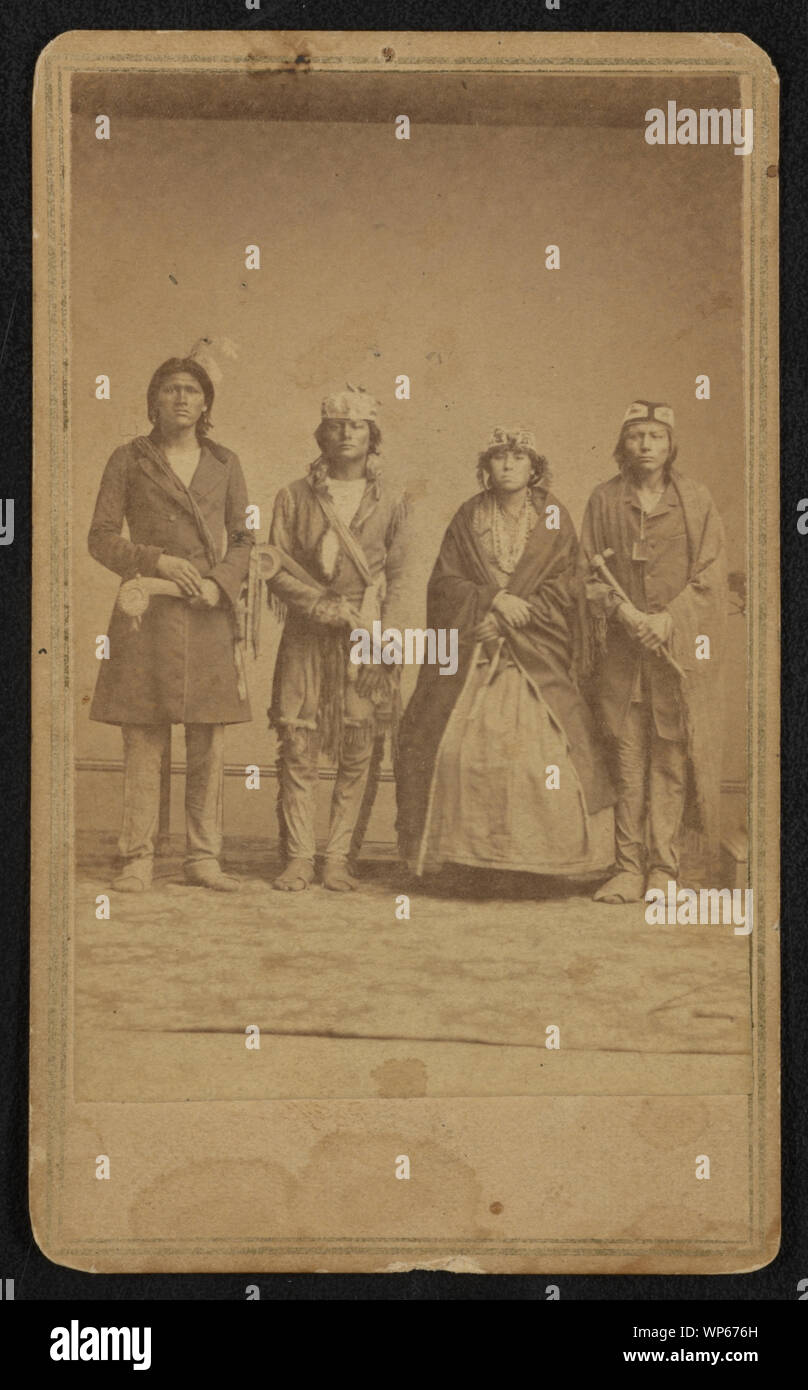 Kro Kuk - Cho Kuo, Kuk -Shah Powa & Ore oh Nann / dal negativo fotografico di Brady la National Portrait Gallery. Foto Stock