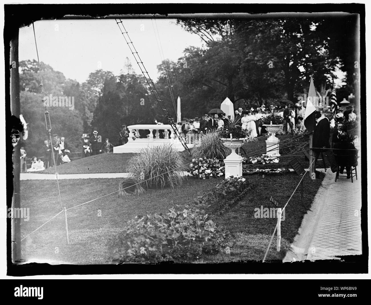 L'Enfant, Pierre. Principali DELLA FRANCIA. La dedizione della tomba e memoriale ad Arlington, 28 aprile 1909 Foto Stock