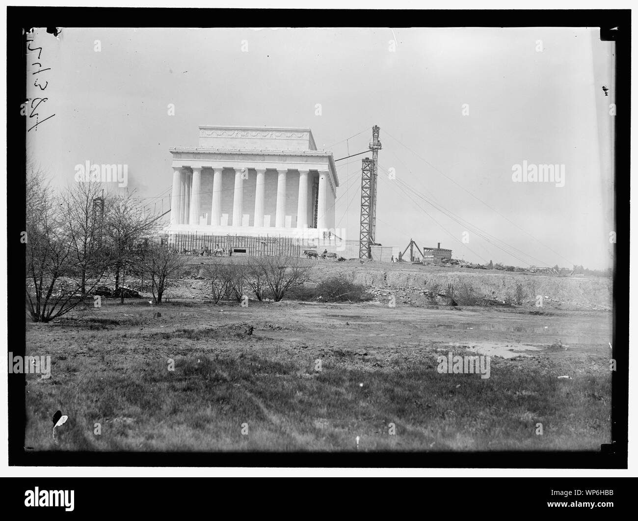 LINCOLN MEMORIAL IN COSTRUZIONE Foto Stock