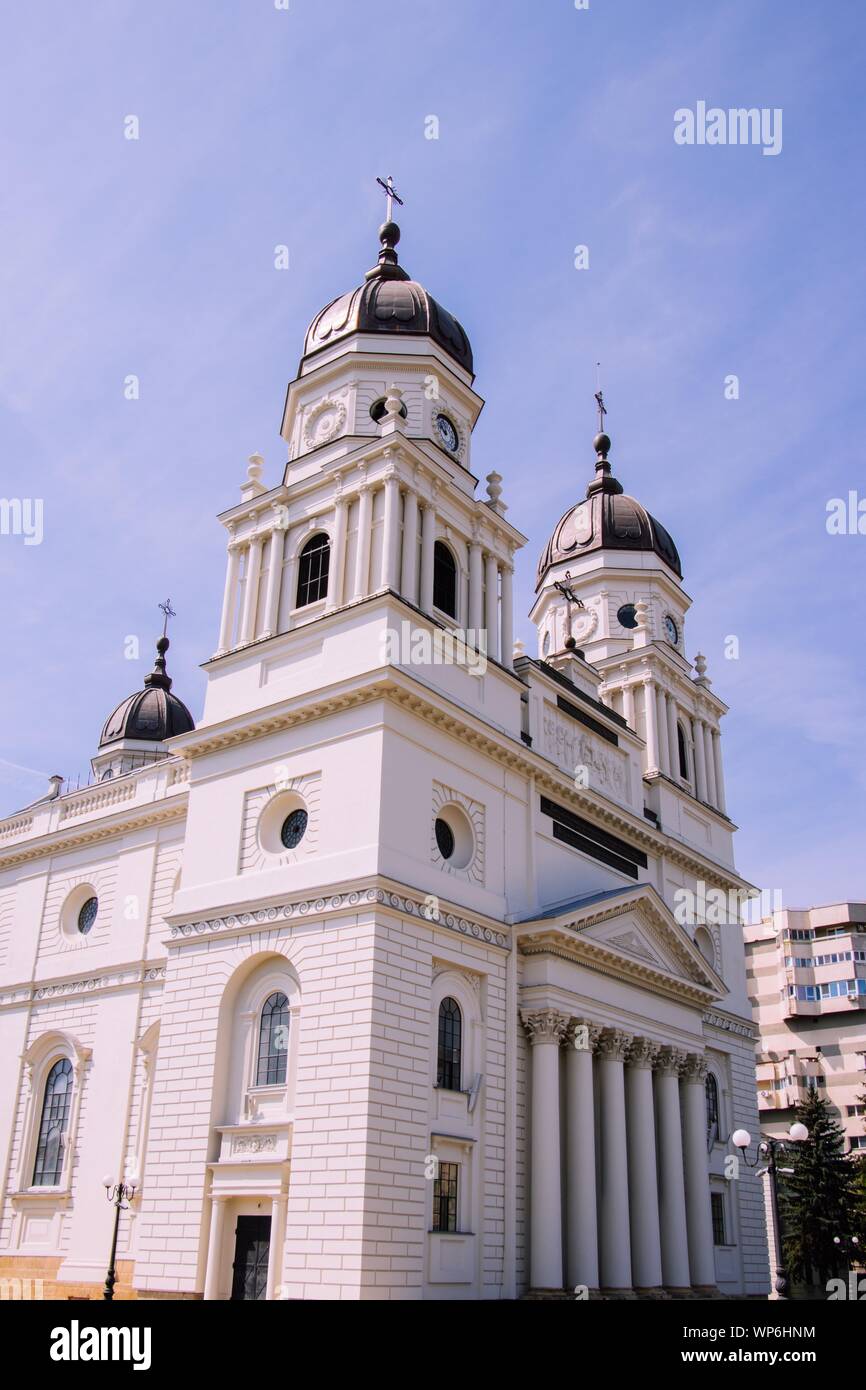 IASI, Romania - 24 AGO 2019: Cattedrale metropolitana nella città di Iasi Foto Stock