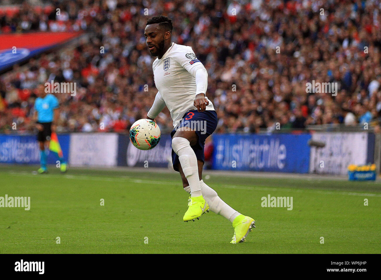 Londra, Regno Unito. 07Th Sep, 2019. Danny Rose di Inghilterra in azione. UEFA Euro 2020 il qualificatore, gruppo un match, Inghilterra v Bulgaria allo Stadio di Wembley a Londra il sabato 7 settembre 2019. Si prega di notare che le immagini sono per solo uso editoriale. Solo uso editoriale. pic da Steffan Bowen/Andrew Orchard fotografia sportiva/Alamy Live news Credito: Andrew Orchard fotografia sportiva/Alamy Live News Foto Stock