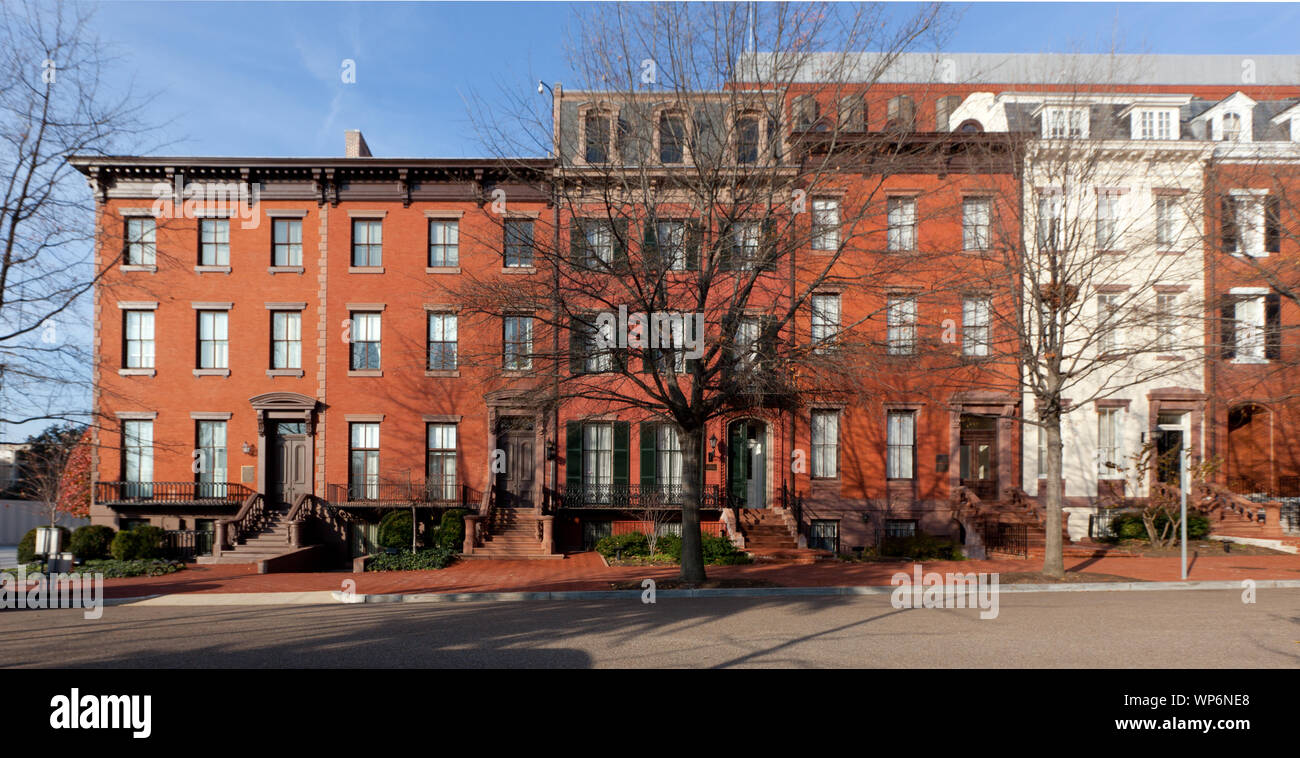 LaFayette Park, che si trova immediatamente a nord della Casa Bianca su H Street tra il XV e il XVII strade, N.W., Washington, D.C. Foto Stock LaFayette Park, che si trova immediatamente a nord della Casa Bianca su H Street tra il XV e il XVII strade, N.W., Washington, D.C. Foto Stock