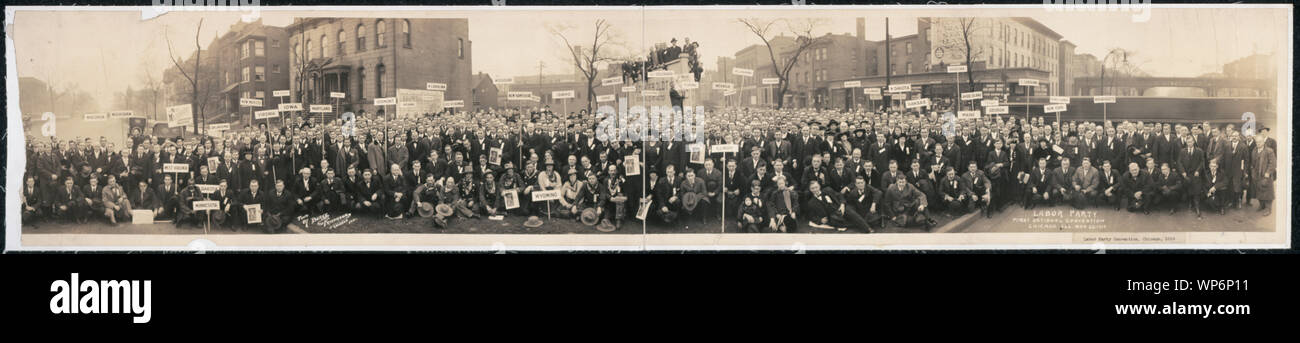 Partito laburista, prima nazionale Covention, Chicago, Illinois, nov. 22, 1919; Foto Stock