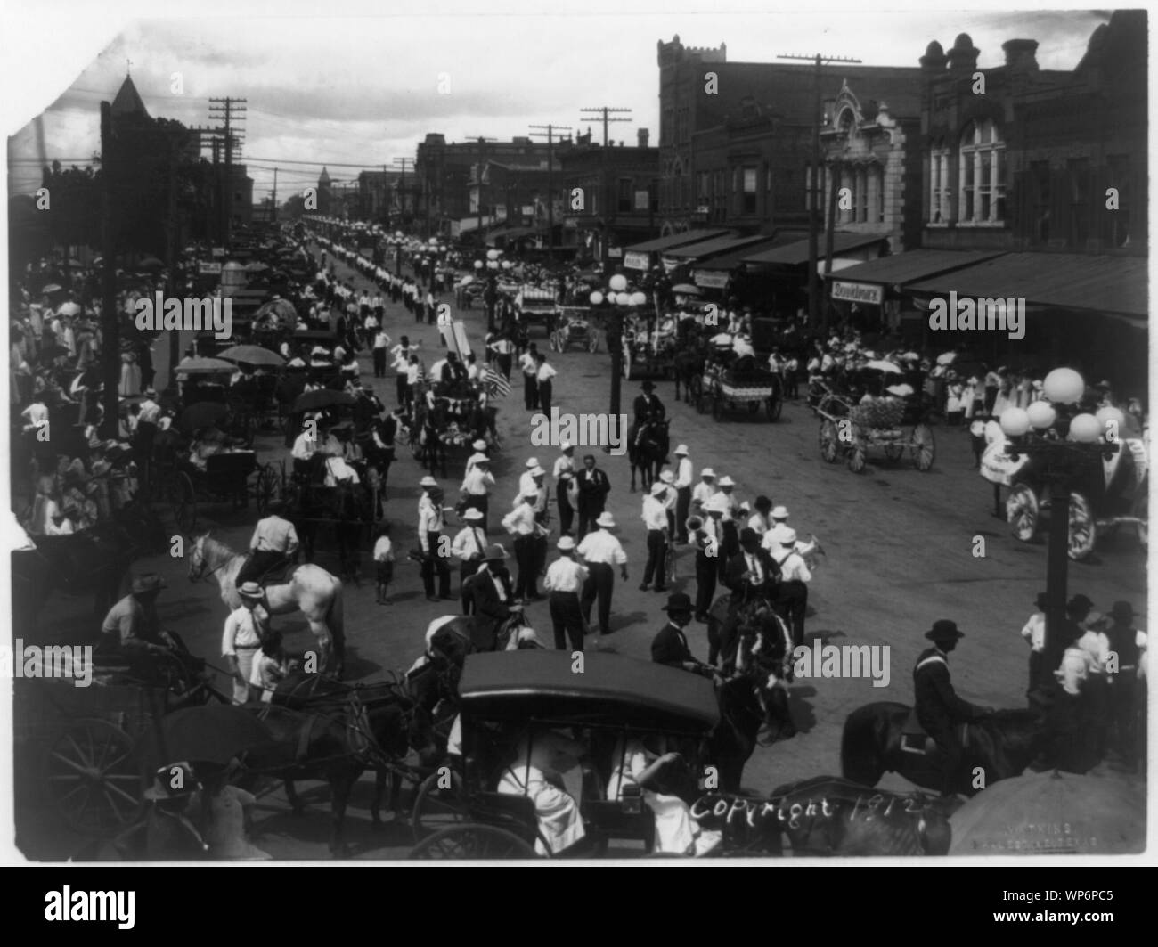 La sfilata del lavoro / Watkins, Palestina, Texas. Foto Stock