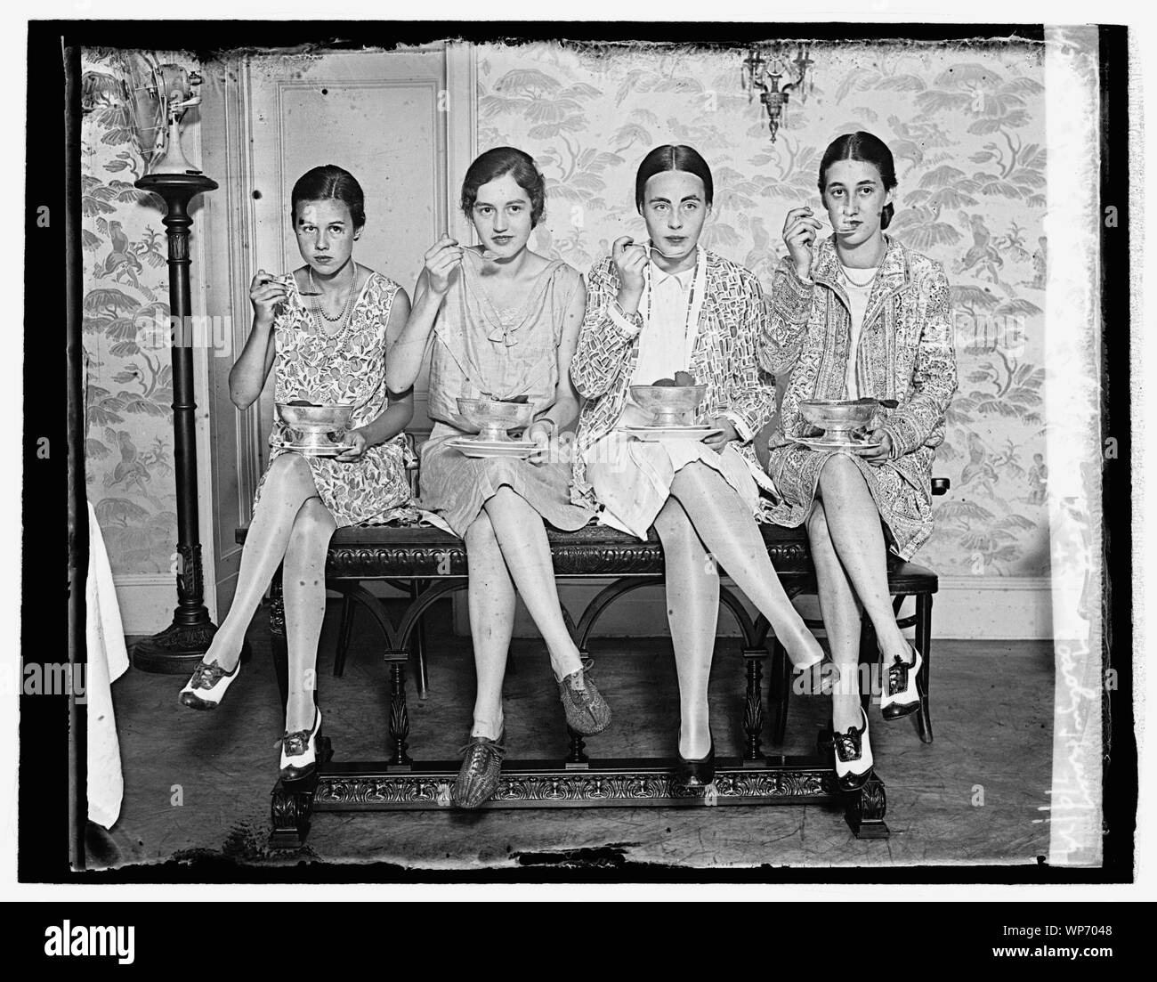 Lalla Lynn Eliz. Dunlop, Maria Virgina Nellott & Mary Carolyn Henry, 7/9/29 Foto Stock