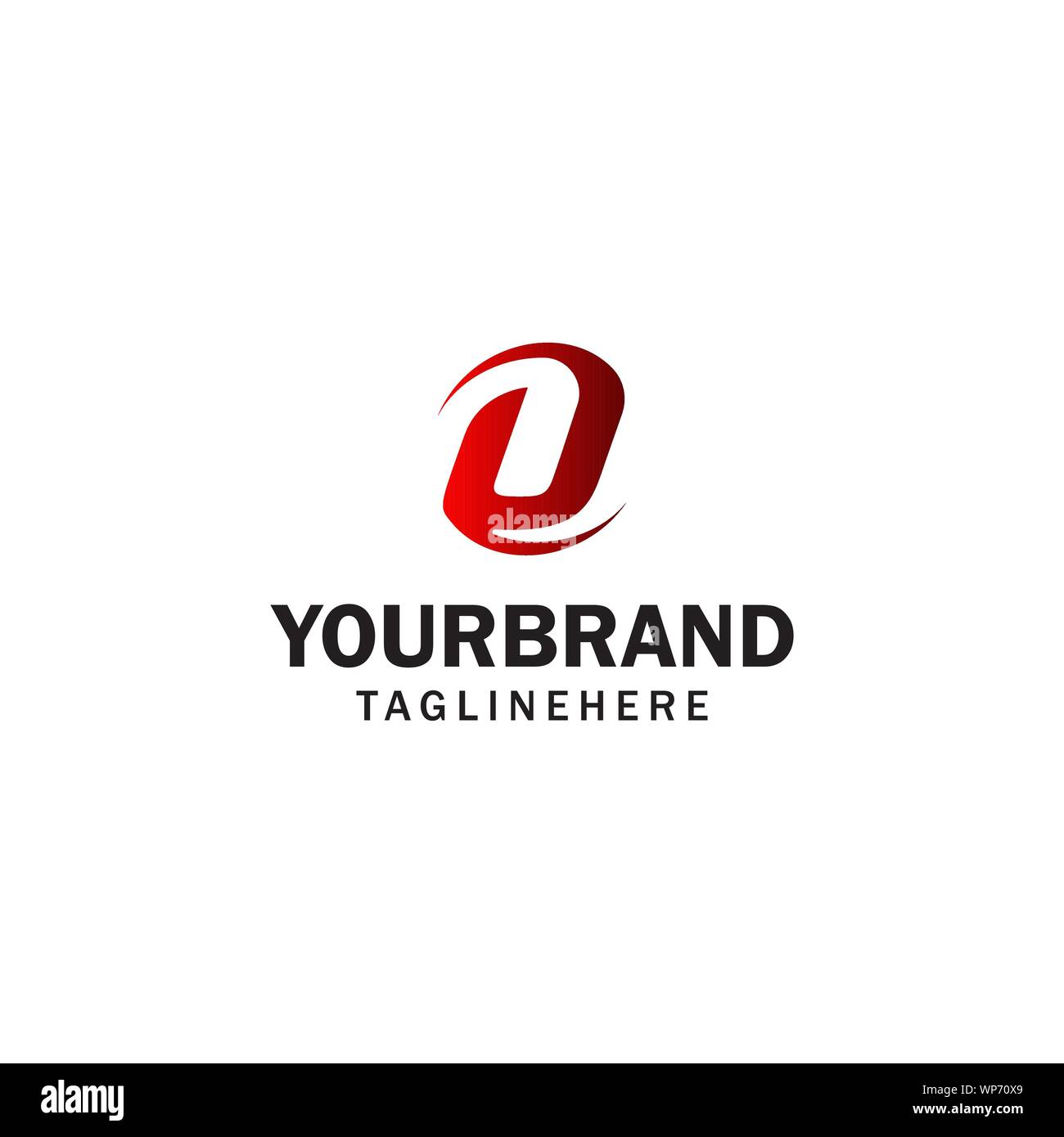 Lettera U rotazione spin logo design modello di concetto Illustrazione Vettoriale