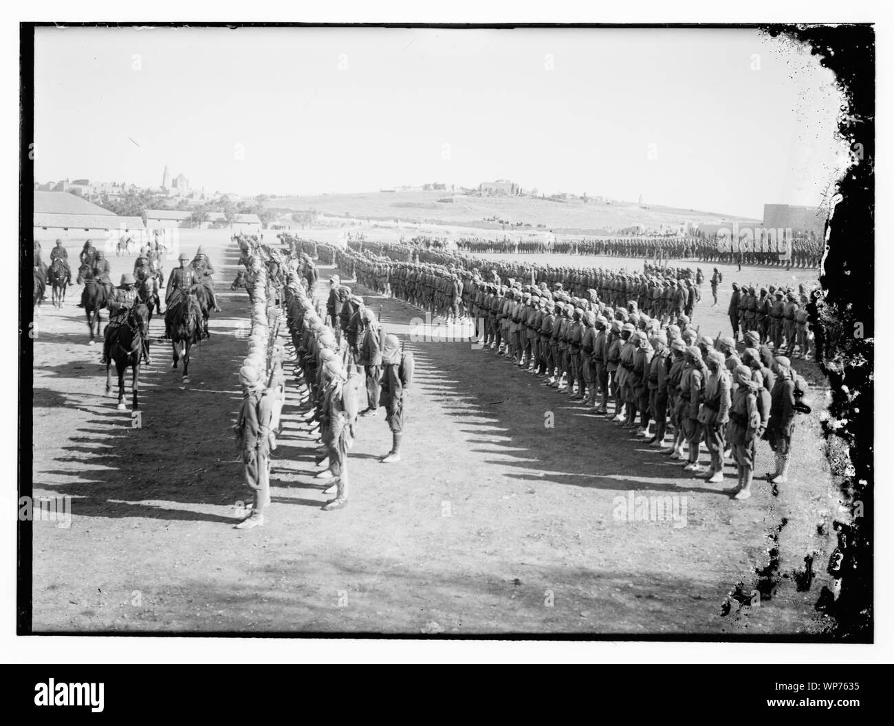 Ultima revisione da Jamal (Cemal) Pascià e Kress von Kressenstein a Gerusalemme Foto Stock