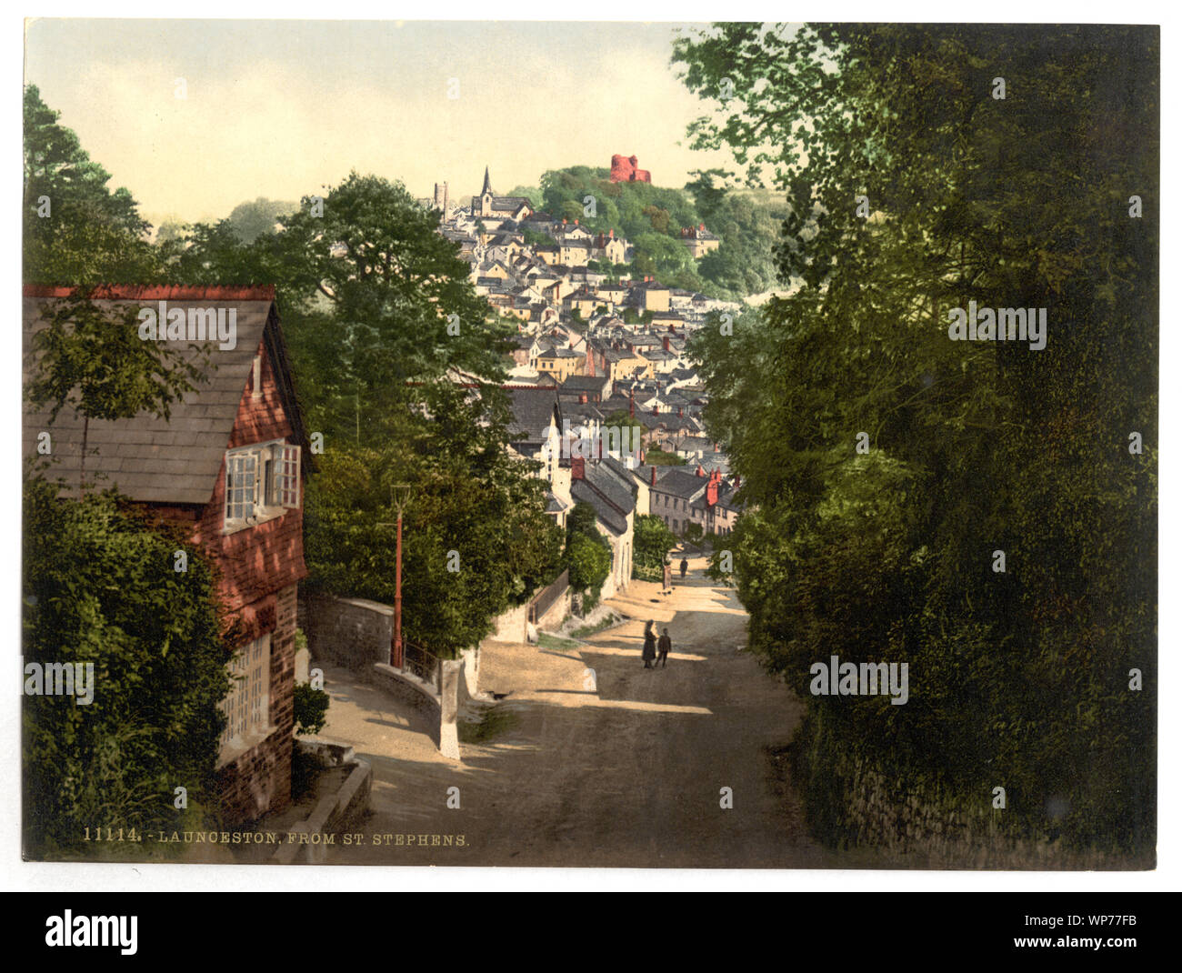 Launceston da St. Stephens, Cornwall, Inghilterra; stampa n. 11114.; fa parte di: Viste delle isole britanniche, nella stampa Photochrom collection.; ulteriori informazioni circa la stampa Photochrom Collection è disponibile a titolo http://hdl.loc.gov/loc.pnp/pp.pgz; dalla Detroit Publishing Co., catalogo J-sezione estera, Detroit, Michigan. : Detroit Publishing Company, 1905.; Foto Stock