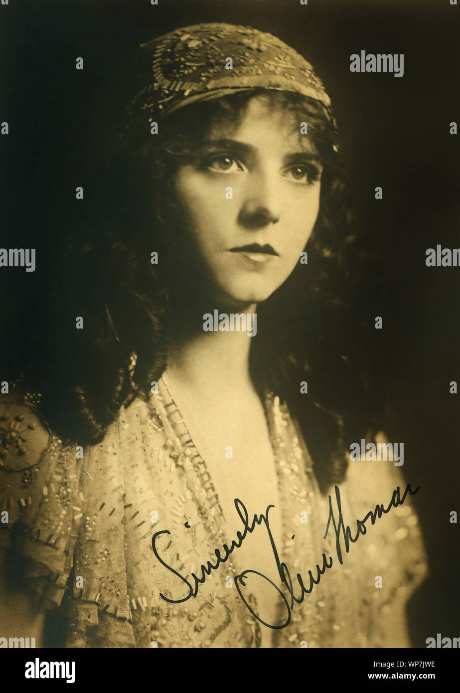 Il film muto attrice e modello di Thomas Oliva, pubblicità ritratto , 1910's Foto Stock