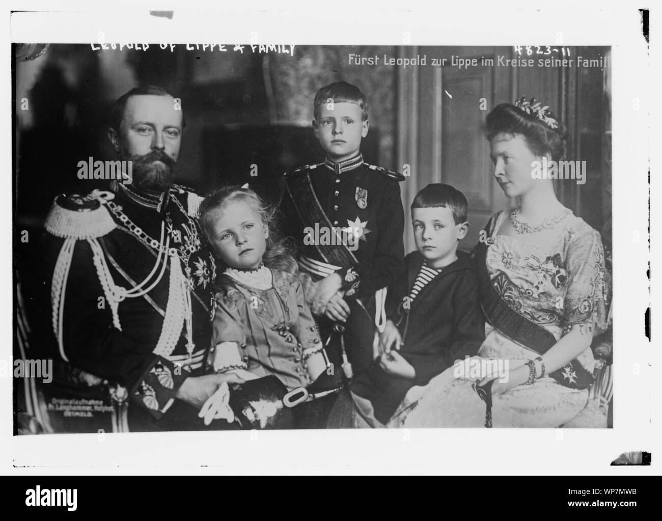 Leopoldo di Lippe & famiglia Foto Stock