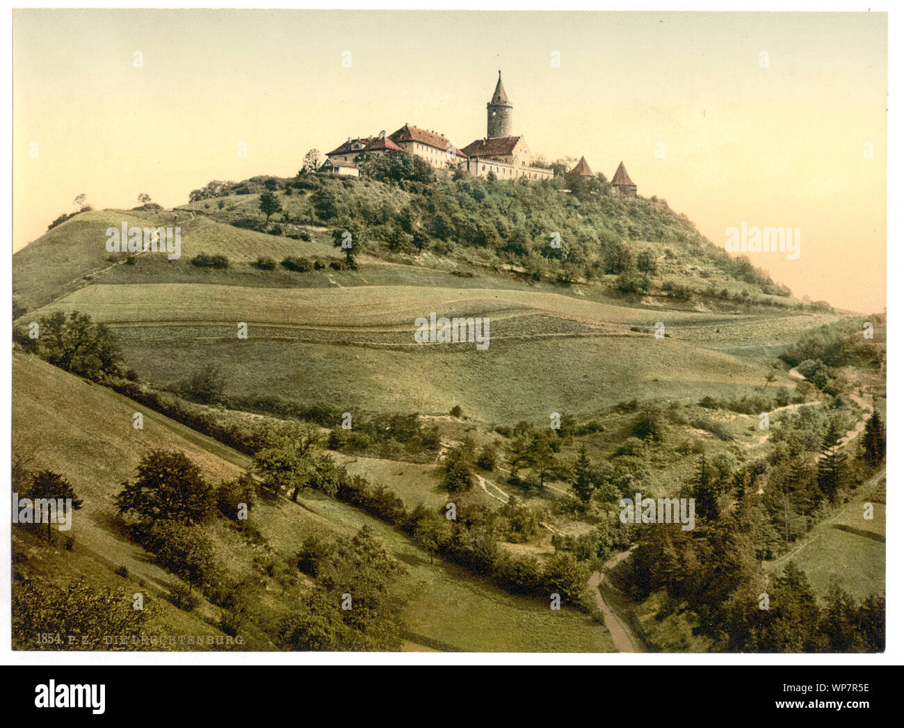 Leuchtenburg, Turingia, Germania; Foto Stock