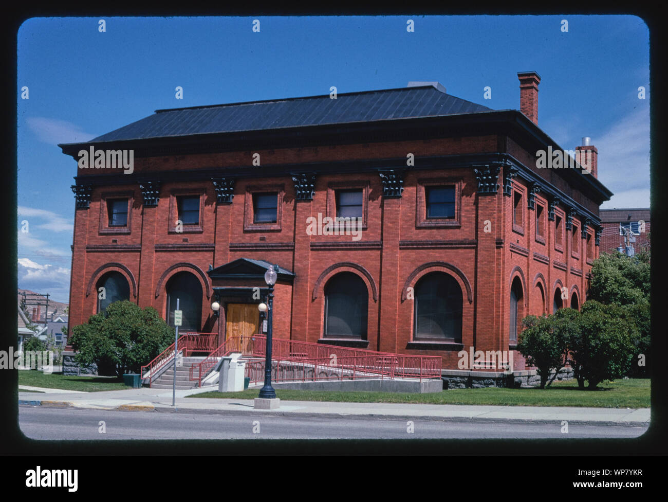 Library (lato ingresso), Anaconda, Montana Foto Stock