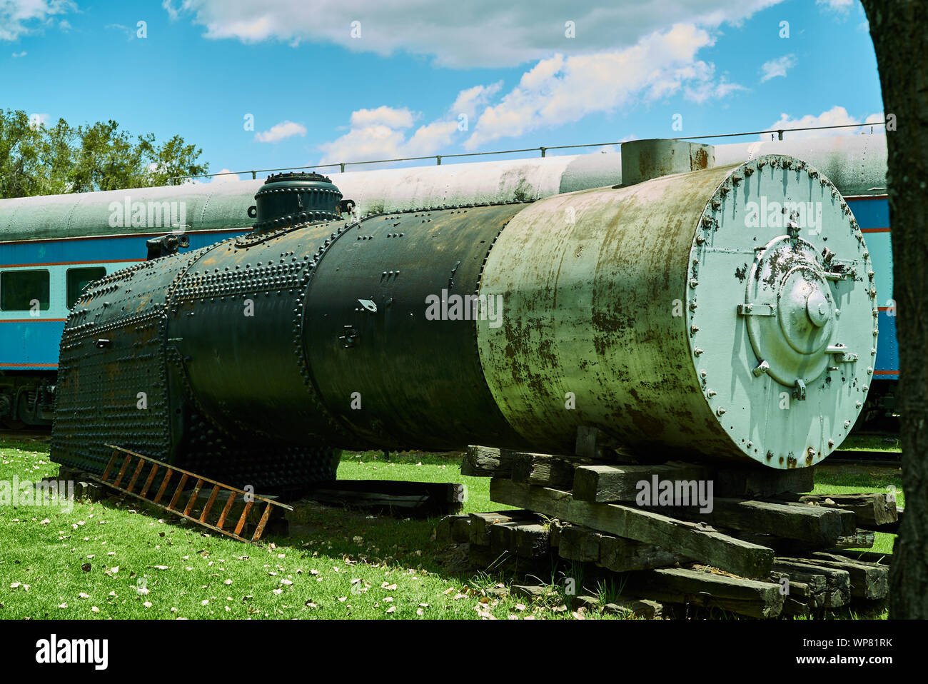 Museo Ferroviario di Puebla Foto Stock