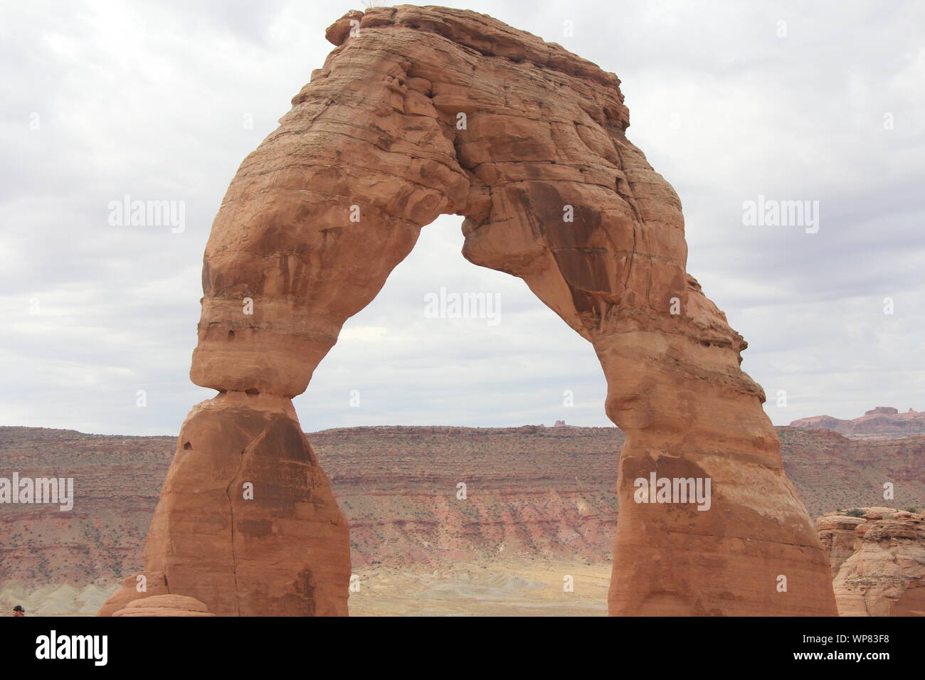 Delicate Arch nel Parco Nazionale Arches Moab Foto Stock