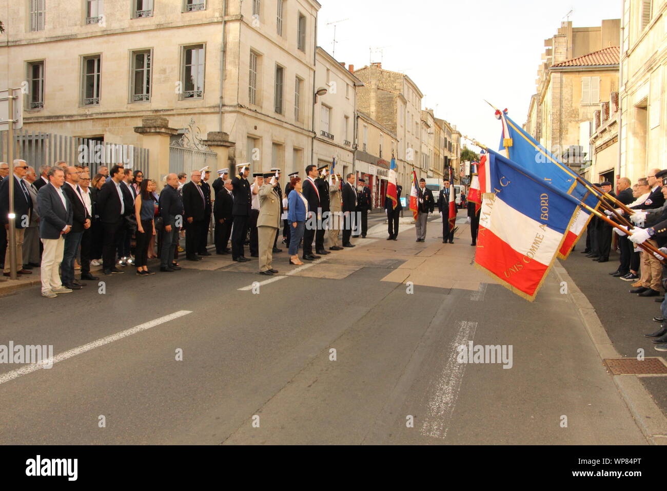 Venerdì, 6 settembre 2019, il settantacinquesimo anniversario della liberazione di Niort Foto Stock