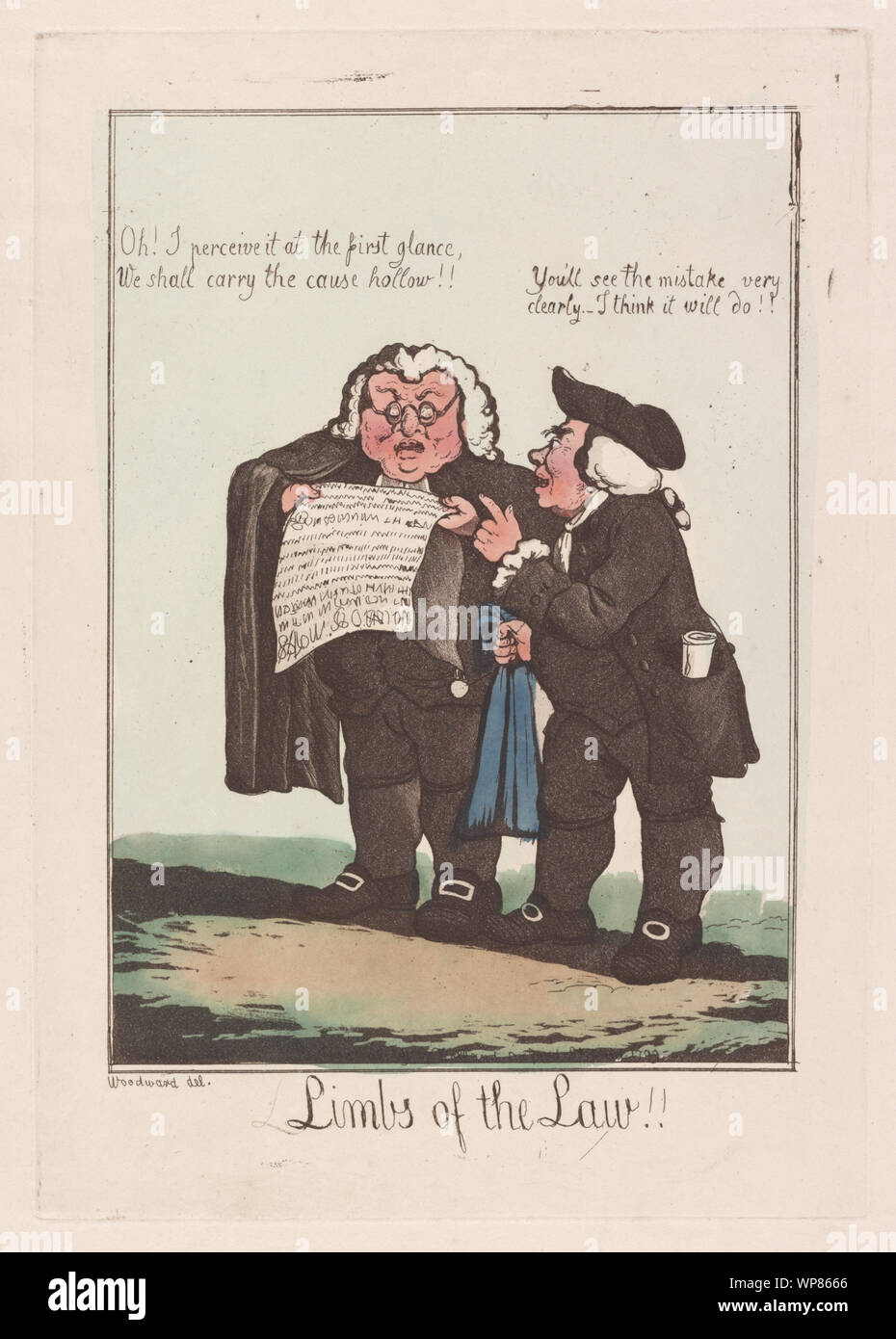 Arti della legge!! / Woodward del. Foto Stock