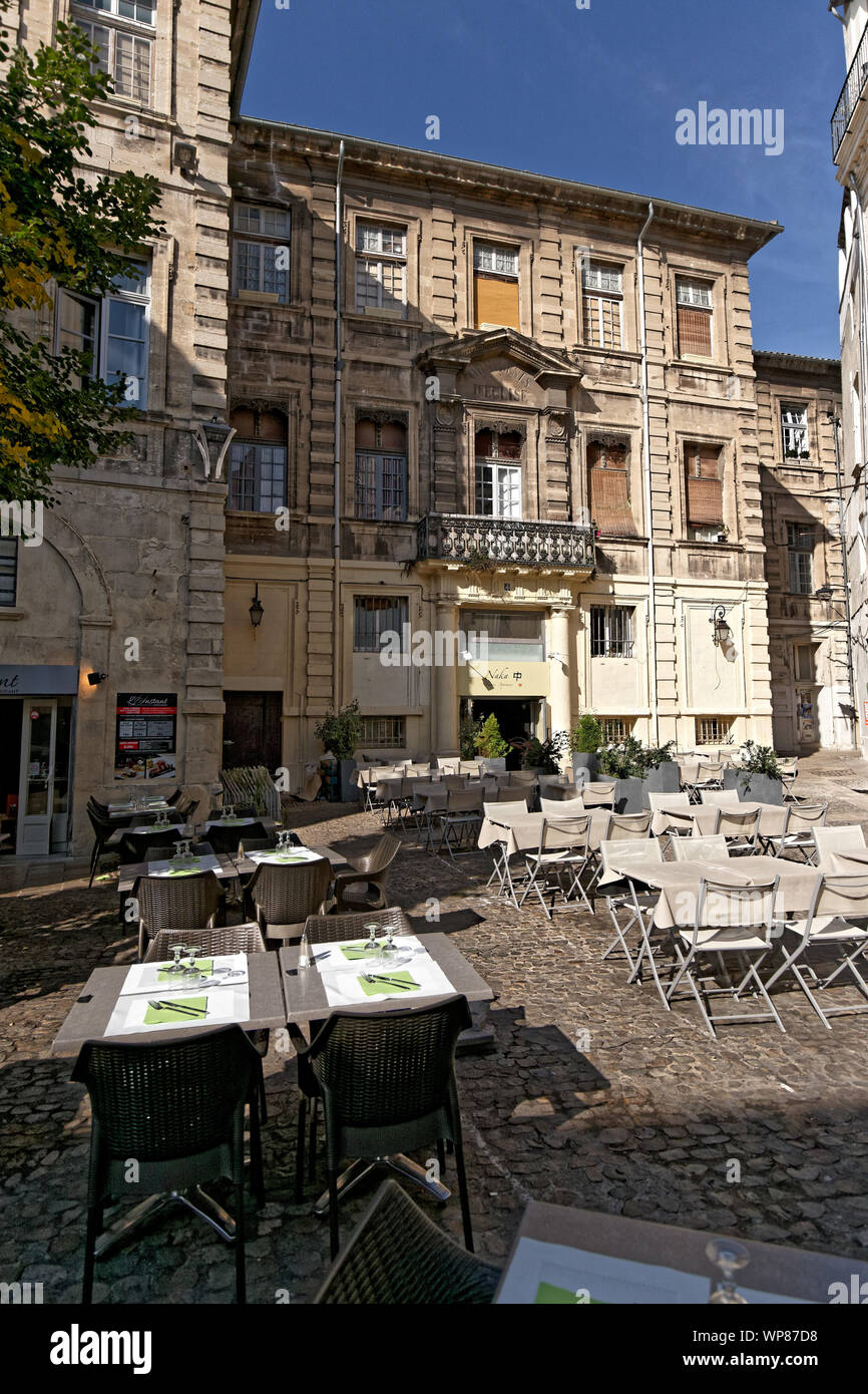 Place de la principale di Avignone. Credito: MLBARIONA/Alamy Stock Photo Foto Stock