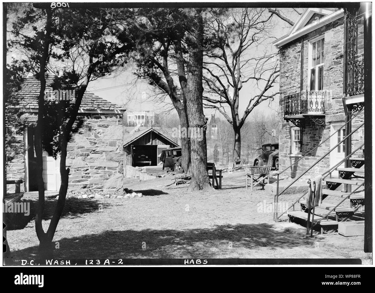 Linnean Hill; 4. Storici edifici americano Sondaggio Albert S. Burns, fotografo C. 1934, 1935 - Linnean Hill, 3545 Williamsburg Lane a nord-ovest di Washington, Distretto di Columbia, DC si tratta di una immagine di un luogo o un edificio che è elencato nel Registro Nazionale dei Luoghi Storici negli Stati Uniti d'America. Il suo numero di riferimento è 73000223; Foto Stock