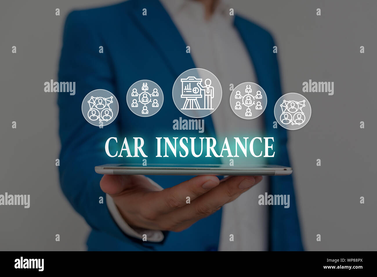 Segno di testo mostra assicurazione auto. Business photo presentazione di infortuni copertura politica globale Autoveicolo fideiussione maschio usura umana formale di lavoro Foto Stock