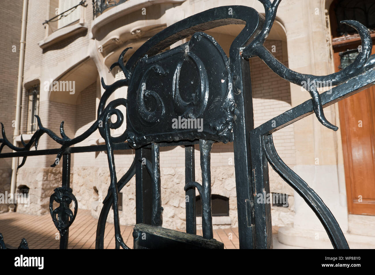 Parigi, Architektur, Hector Guimard, Hotel Mezzara, 60 Rue De La Fontaine, 1910 Foto Stock