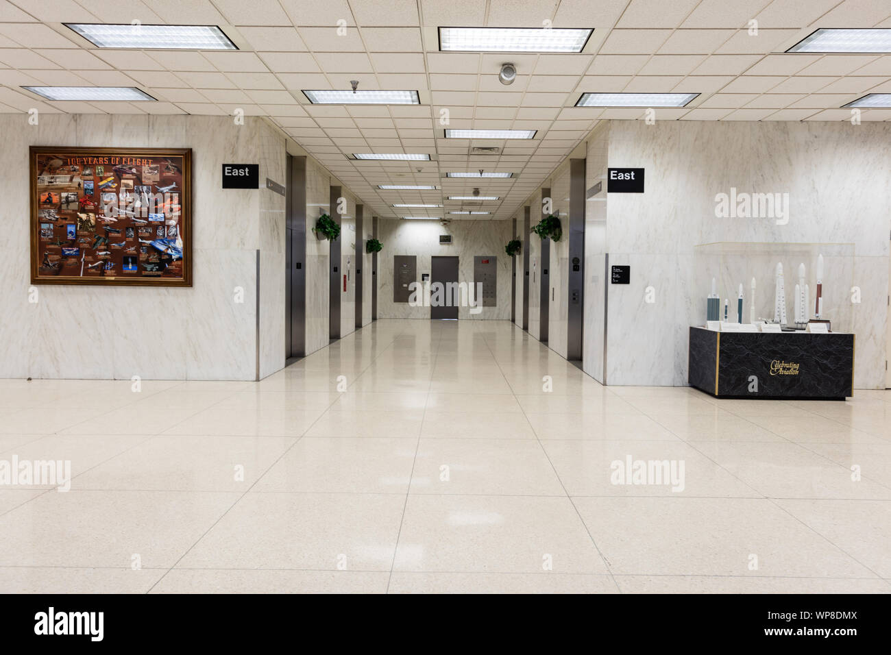 La lobby, Orville Wright Edificio Federale di Washington, D.C. Foto Stock