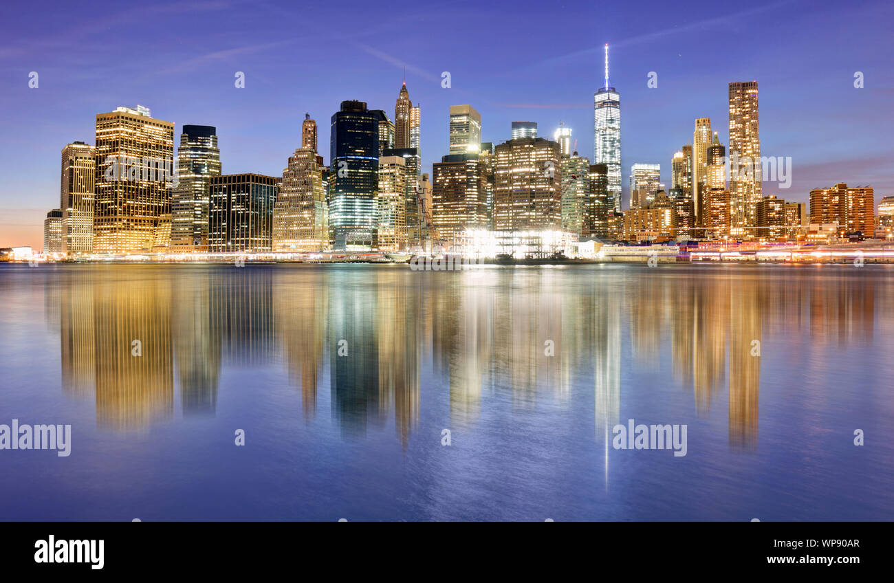 New York skyline della città Foto Stock