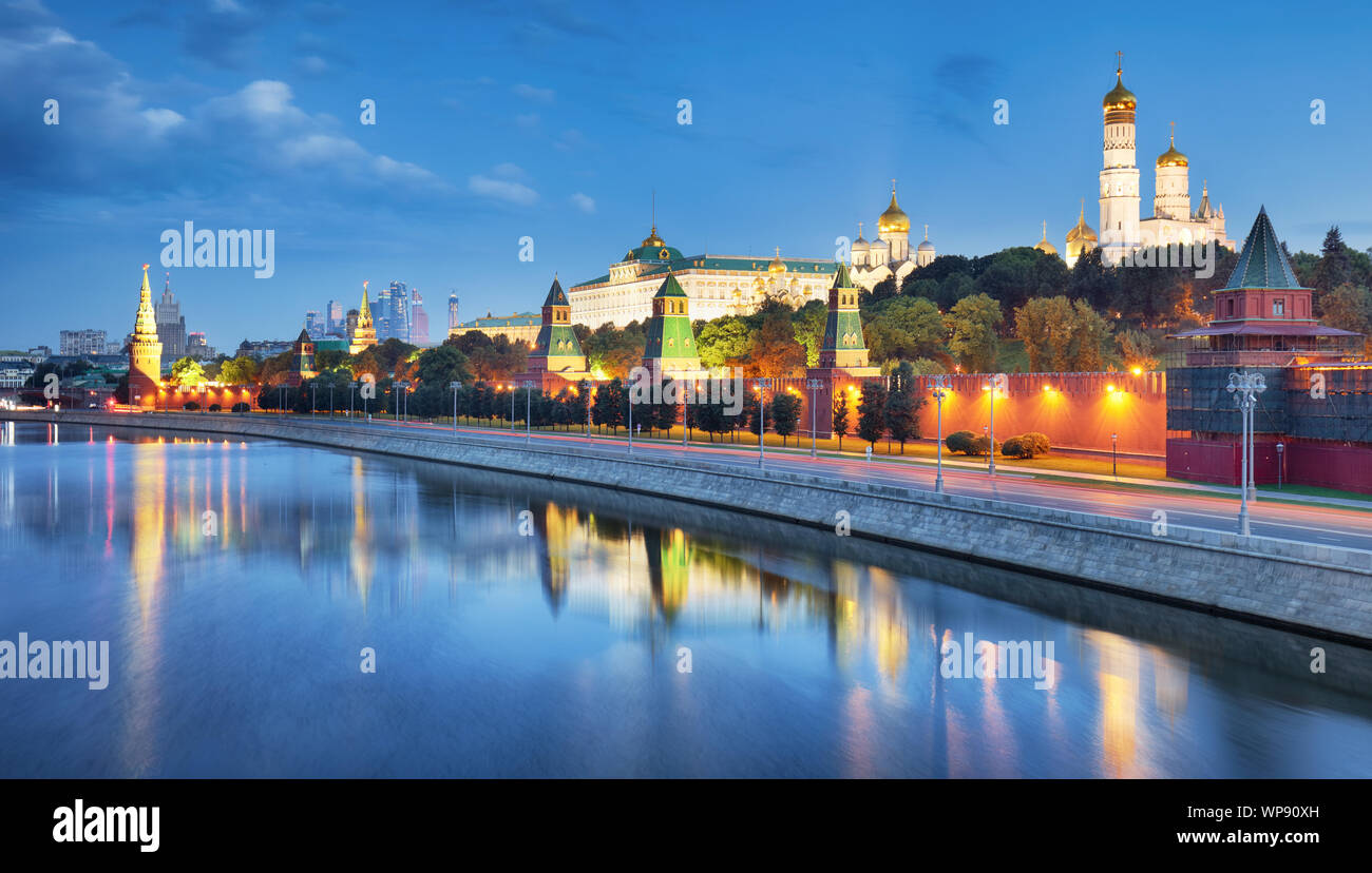 Paesaggio urbano di Mosca in Russia, il Cremlino Foto Stock