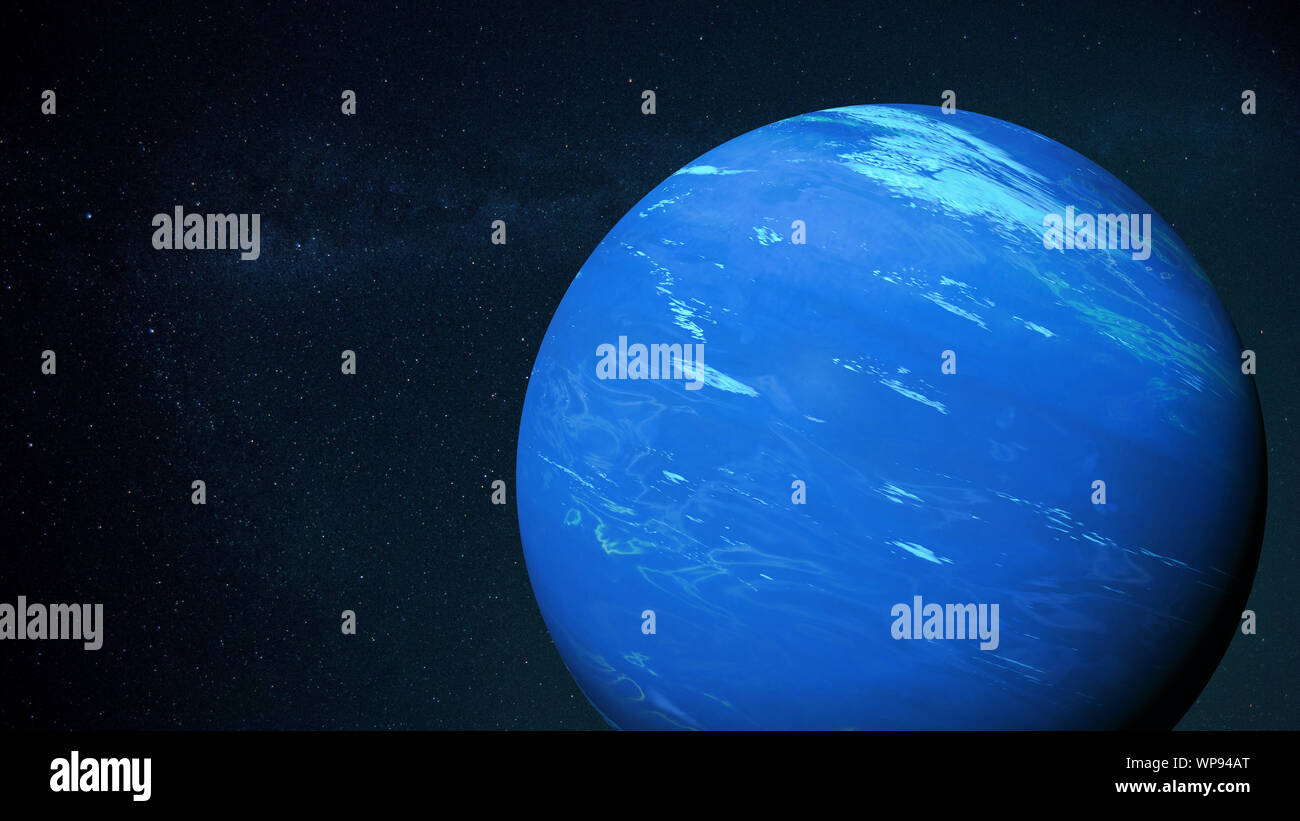 Pianeta Nettuno, il noto più lontano pianeta del sistema solare Foto stock  - Alamy
