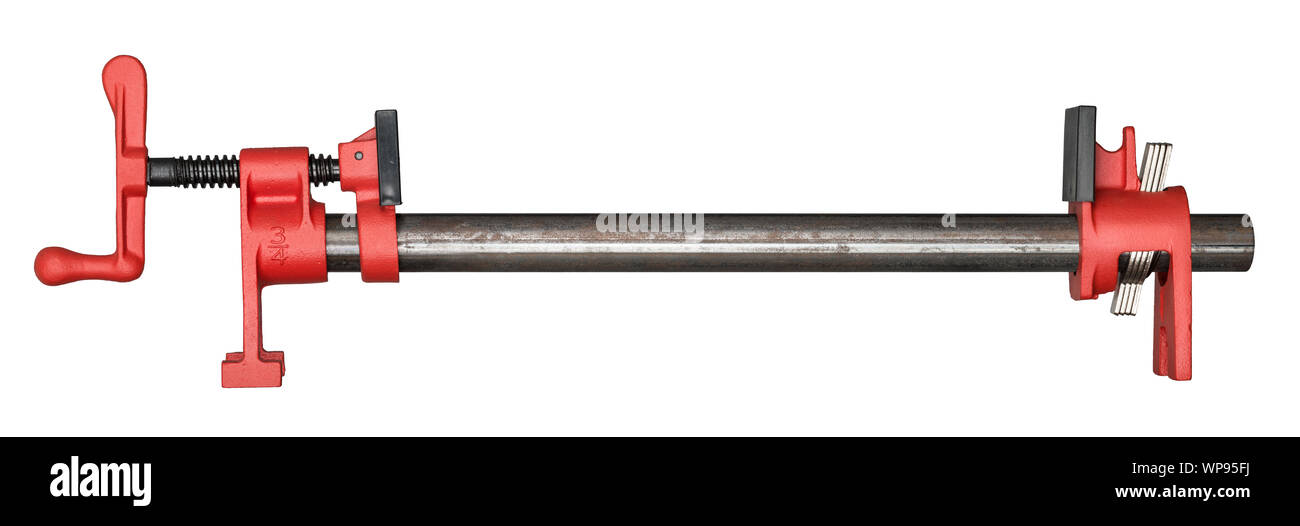 La fascetta della tubazione. Utensile per legno, metallo e altre opere. Foto Stock